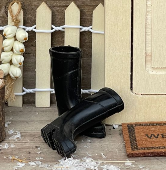 Rico Design Miniatur Gummistiefel 2,6x3,5cmI Wichtelzubehör