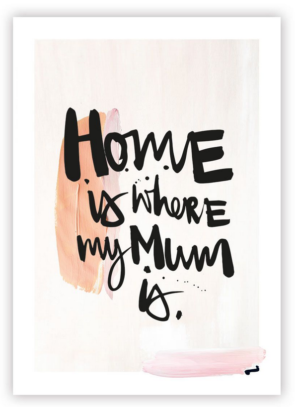 Postkarte Home is like