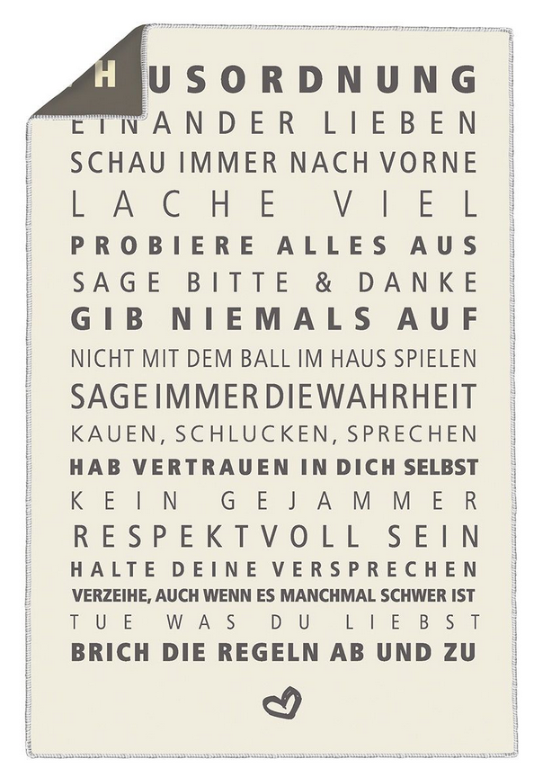 Hausordnung Blanket