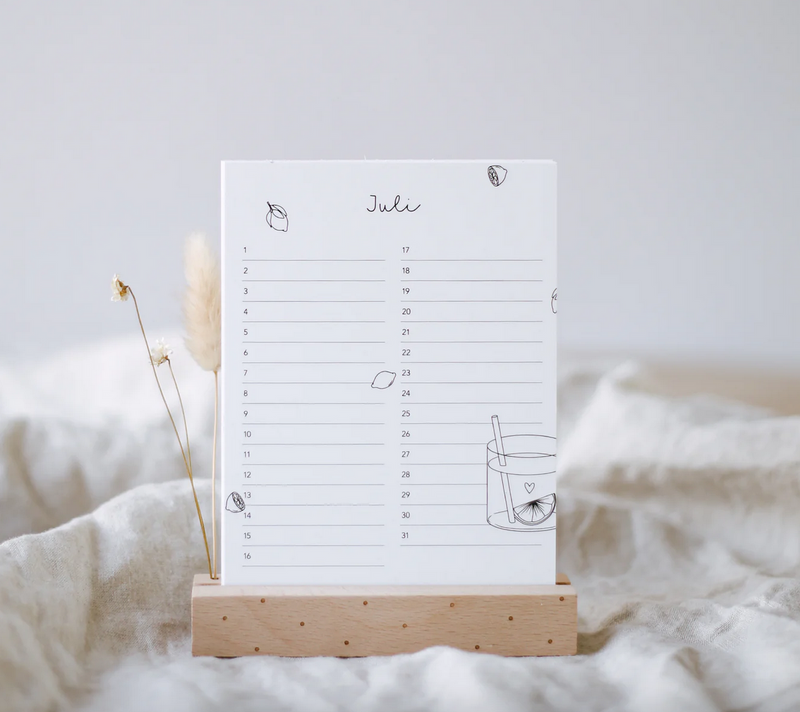 Tischkalender Geburtstag Eulenschnitt