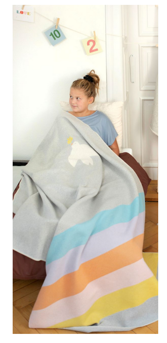 David Fussenegger KIDS JUWEL Regenbogen Decke - filz