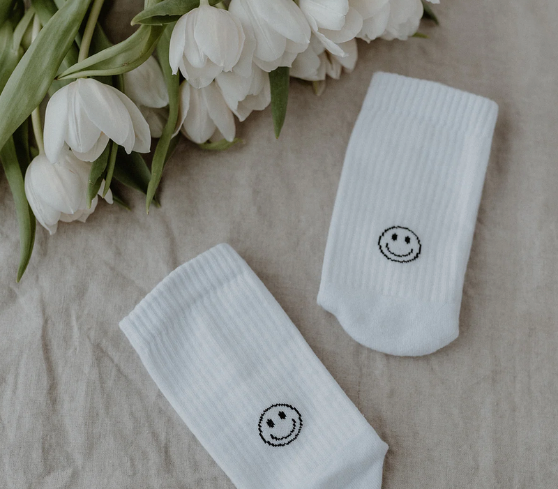 Socken Smiley Eulenschnitt