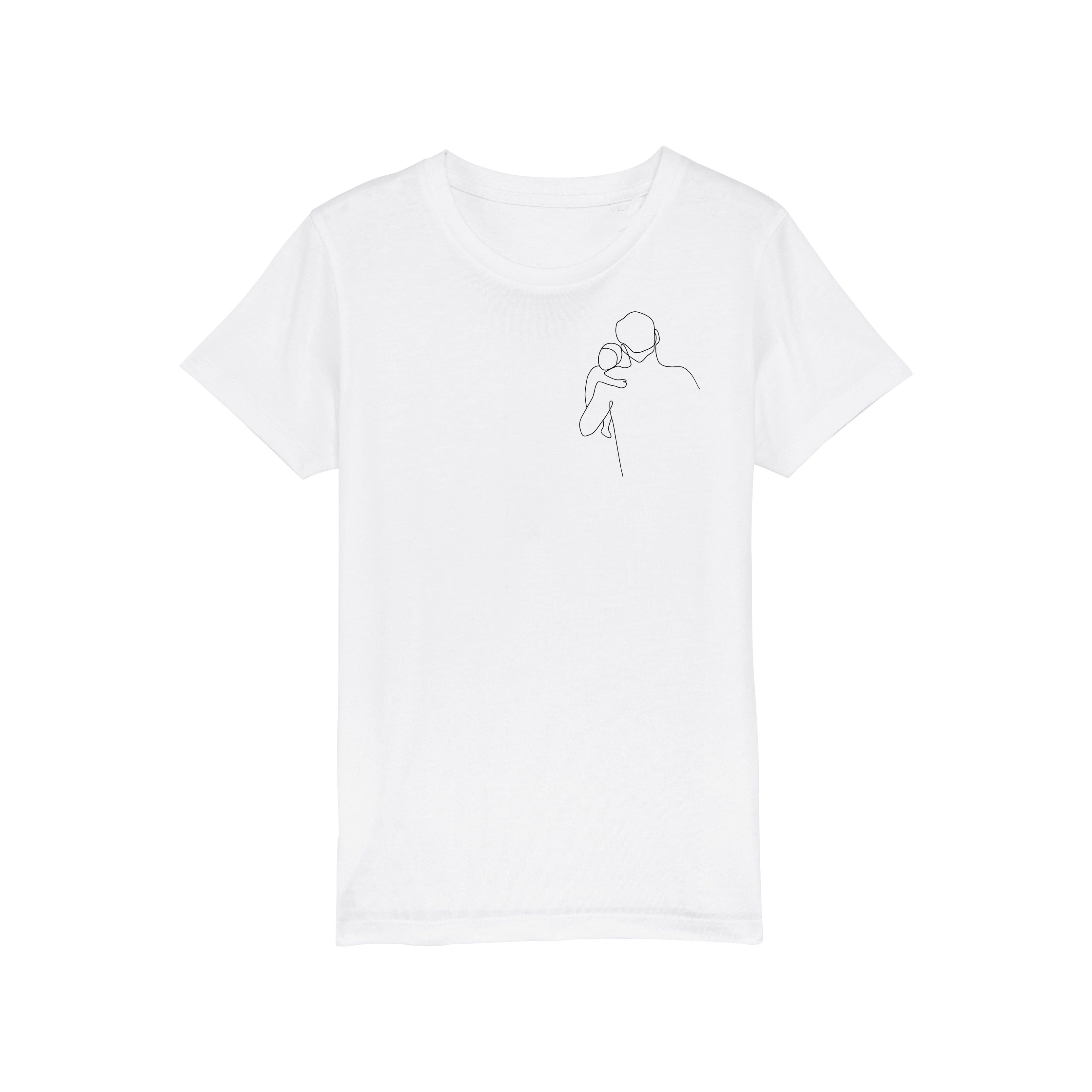 DAD SILHOUETTE Tshirt weiß