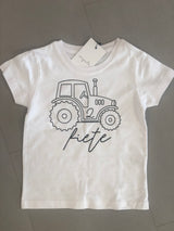 T-Shirt Traktor + Name + Zahl