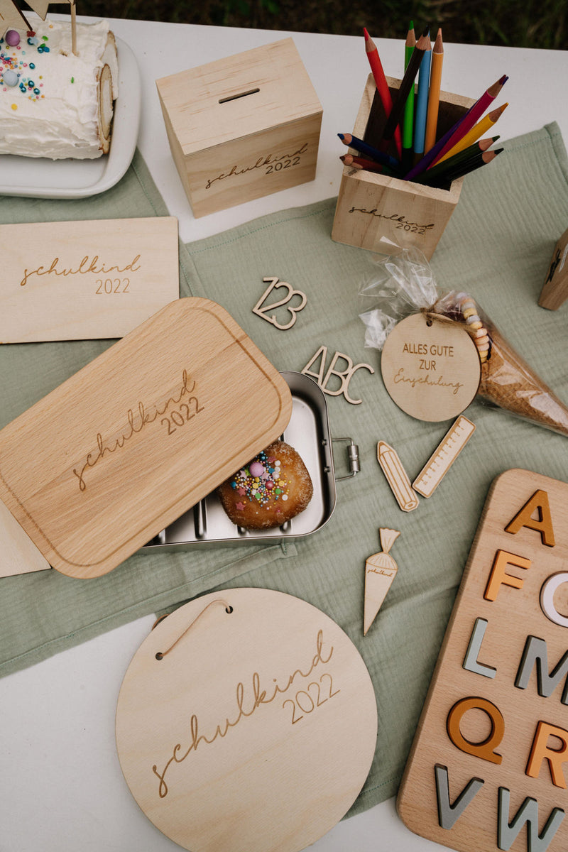 Stiftehalter personalisiert I Schulkind 2022 I Einschulung Deko Geschenk | Schulkind Deko | Geschenk Schultüte