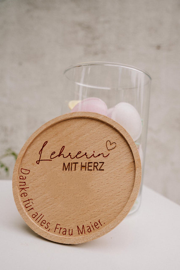 Vorratsglas Keksdose Personalisiert Erzieher/in I Geschenk für Lehrer/in
