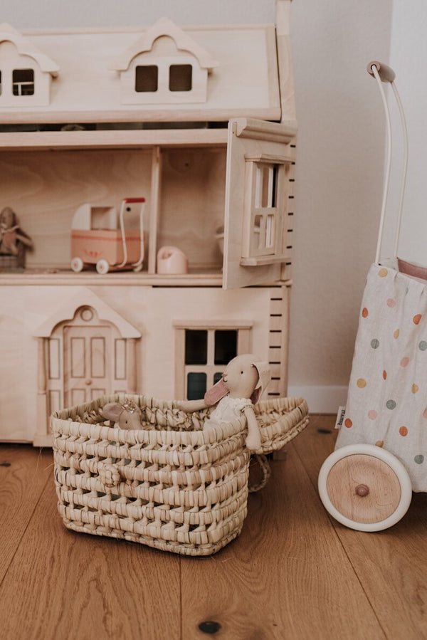 JenLiving® Aufbewahrungskoffer LEO aus Palmblatt im Boho Style