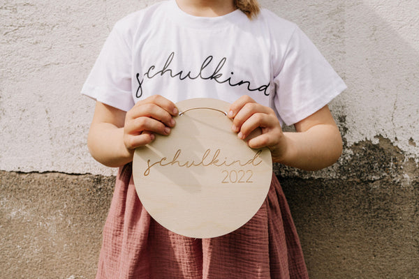 Schulkind 2022 Tafel  Holz personalisiert I Schulkind 2022 I Einschulung Deko Geschenk | Schulkind Deko