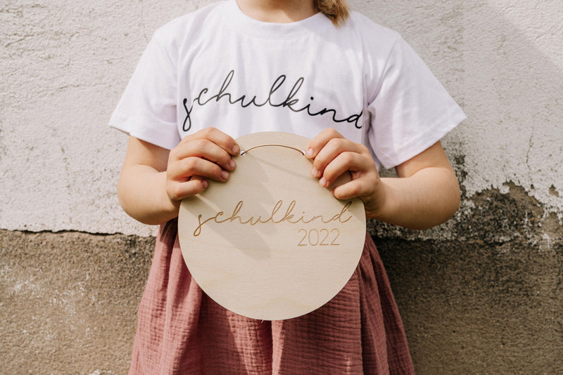 Schulkind 2022 Tafel  Holz personalisiert I Schulkind 2022 I Einschulung Deko Geschenk | Schulkind Deko