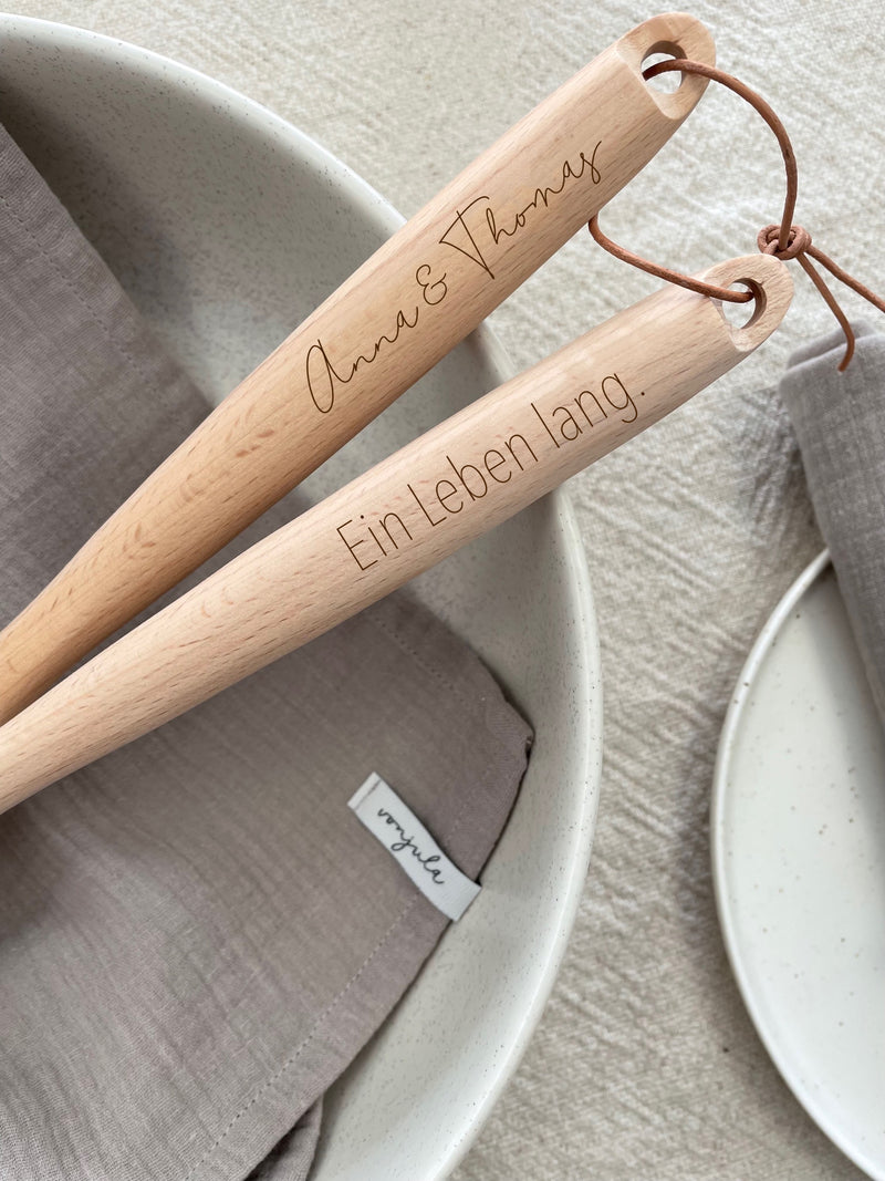 Servierlöffel Holz Personalisiert