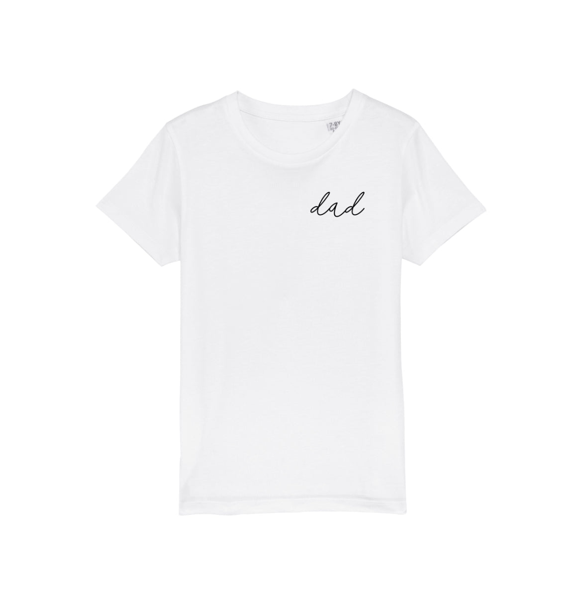 DAD STATEMENT Tshirt weiß SMALL PRINT LEFT SIDE