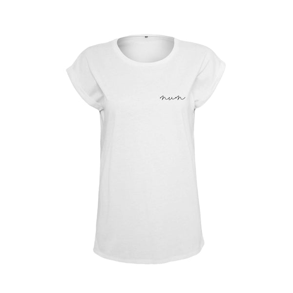 MOM STATEMENT TEE SMALL PRINT LEFT SIDE WHITE