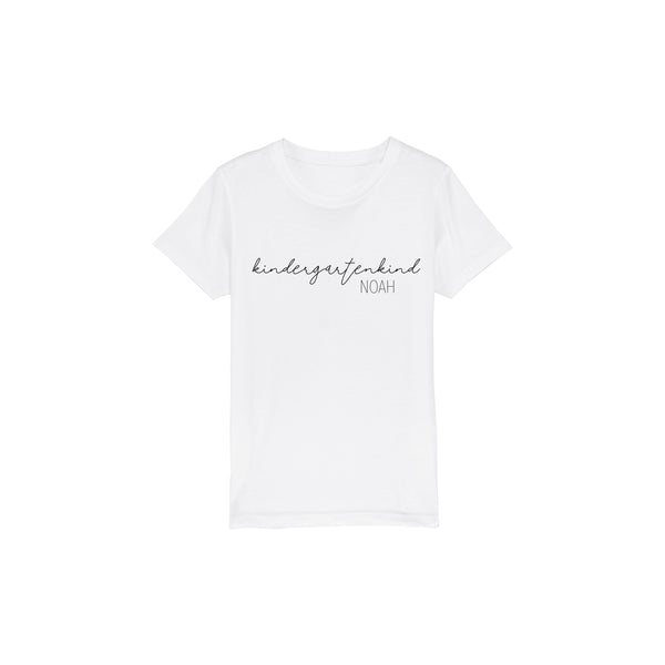 KINDERGARTENKIND + NAME #2 TEE WHITE