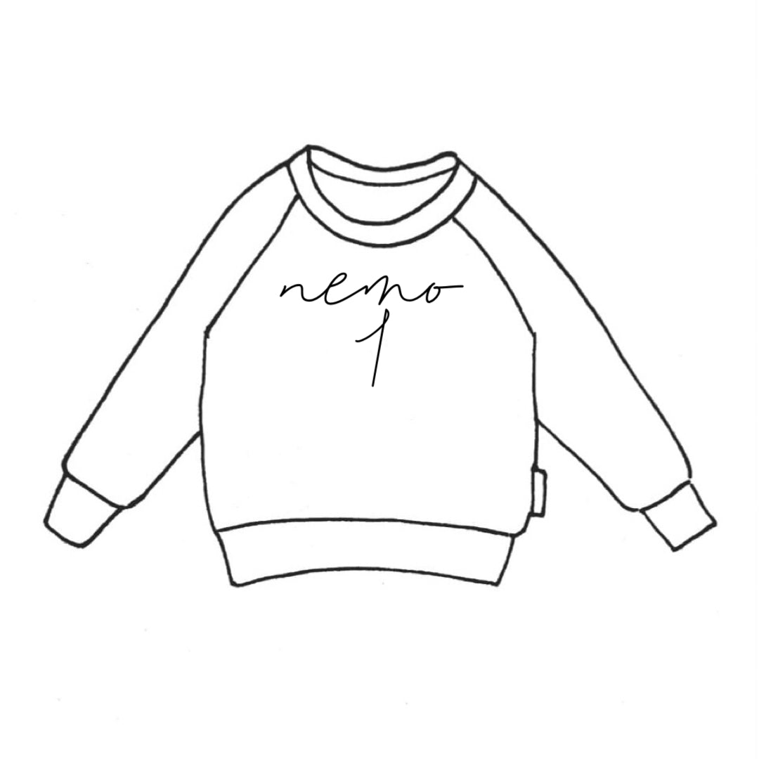 Birthday Sweater Name+Number Color Selection