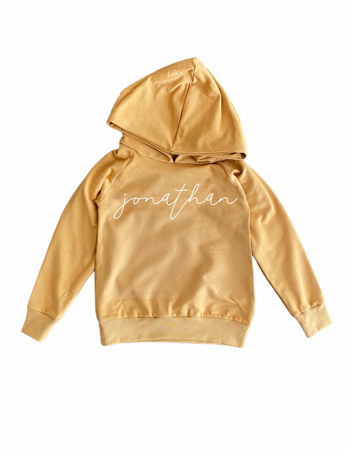 HOODIE PRINT MUSTARD